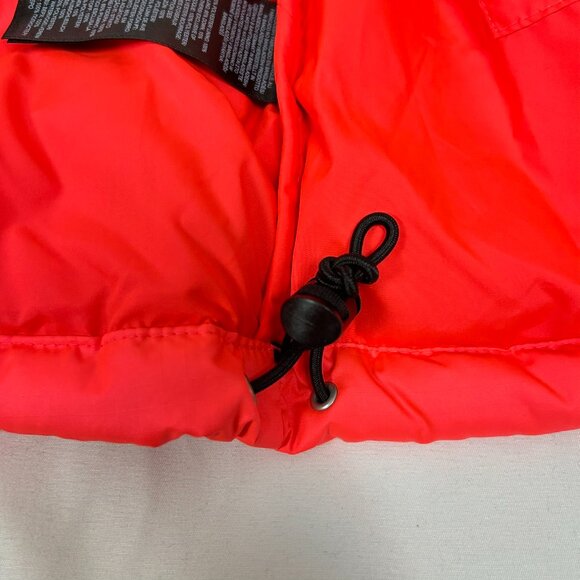 Men's The North Face 1996 Nuptse 700 Fill Down Jacket Size L Brilliant Coral - Picture 13 of 15